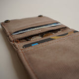 Small black canvas wallet