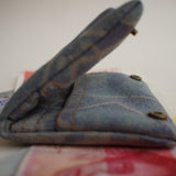 Small black canvas wallet