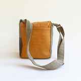 Yellow sky gray mini student bag