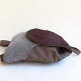 Mustard green small backpack