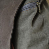 Small gray and pink backpack