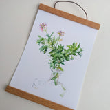 Magnetic wooden rack