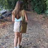 Mustard gray with Tote Bag pattern