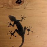 Wood print - gecko
