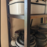 יחידת מדפים  עץ וברזל