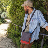 תיק מיני סטודנט אפור כתום