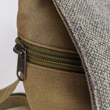 Mustard green small backpack