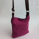 May bag small fuchsia linen