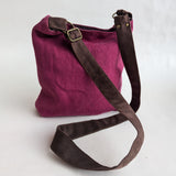 May bag small fuchsia linen