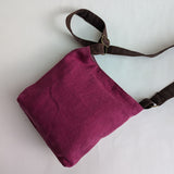 May bag small fuchsia linen