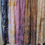 Ecoprint silk scarf 10