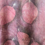 Ecoprint silk scarf 10
