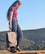 Large green gray backpack