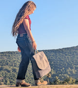 Large green gray backpack