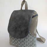 Large green gray backpack