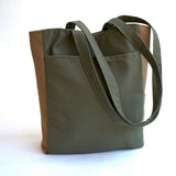 ירוק חום Tote Bag