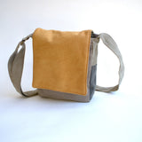 Yellow sky gray mini student bag