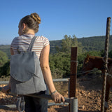 Small gray backpack