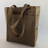 Mustard Khaki Tote Bag