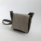 Khaki light gray minimal bag