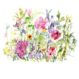 Botanical painting print - bouquets of flowers