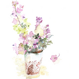 Botanical painting print - bouquets of flowers