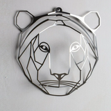 Tiger in metallic colors to hang on the wall