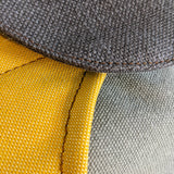 Small gray yellow backpack