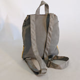 Small gray yellow backpack