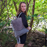 Large gray backpack