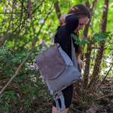 Large gray backpack