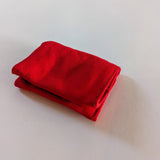 Small red canvas wallet