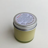 Natural massage candle in a jar