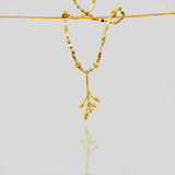 Delicate branch - pendant with jasper 