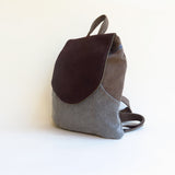 Mustard green small backpack 