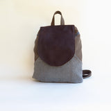 Mustard green small backpack 