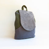 Large green gray backpack 