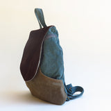 Mustard green small backpack 