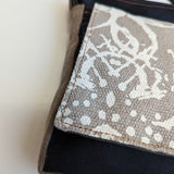 Khaki light gray minimal bag