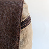 Small khaki brown backpack 
