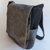 Mini gray student bag 