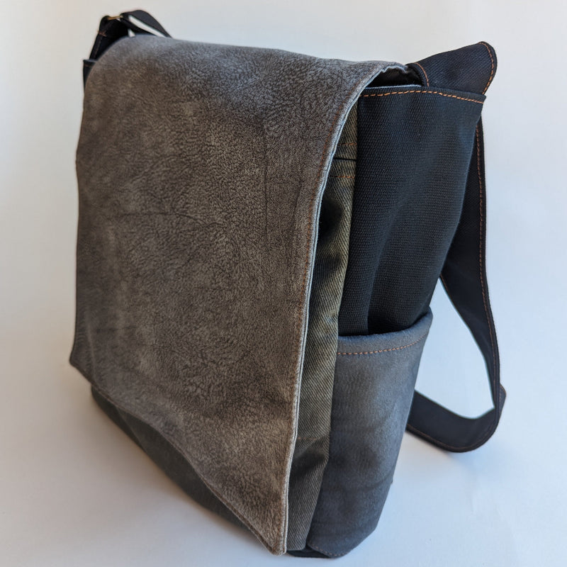 Mini gray student bag 
