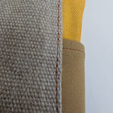 תיק מיני סטודנט אפור צהוב