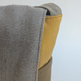 תיק מיני סטודנט אפור צהוב