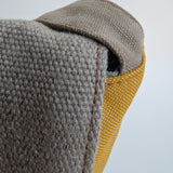 תיק מיני סטודנט אפור צהוב