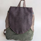 Mustard green small backpack 