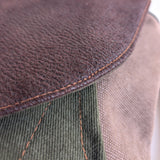 Mustard green small backpack 