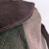 Mustard green small backpack 