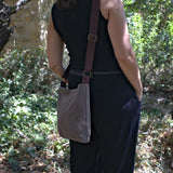 May bag small khaki brown canvas