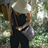May bag small khaki brown canvas